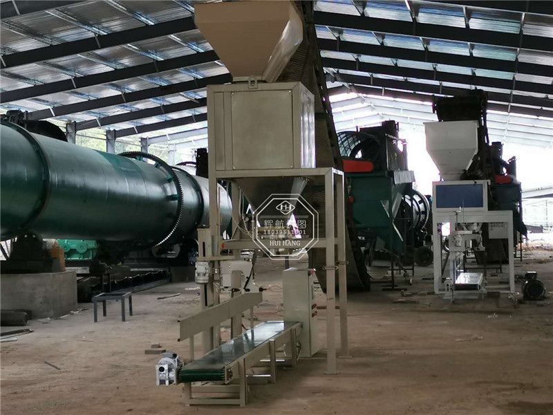 有機(jī)肥生產(chǎn)線安裝現(xiàn)場