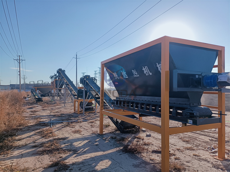 年產(chǎn)2萬噸免烘干生產(chǎn)線安裝現(xiàn)場(chǎng)